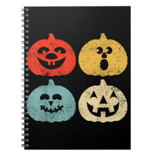 Vintage Halloween Pumpkin Women, Men, Kids, Funny  Notebook