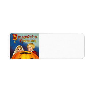 Vintage Halloween Return Address labels