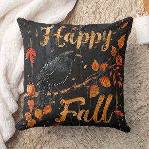 Vintage Halloween Reversible Throw Pillow