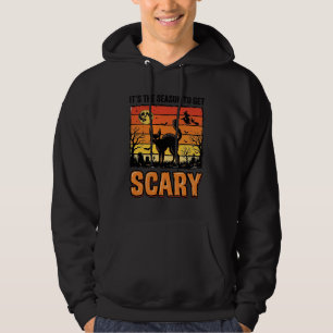 Vintage Halloween Scary Cat Witch Shirt Design_1