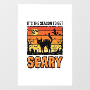 Vintage Halloween Scary Cat Witch Shirt Design_1