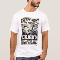 Vintage Halloween Scary Fun Horror Shirt Design_1