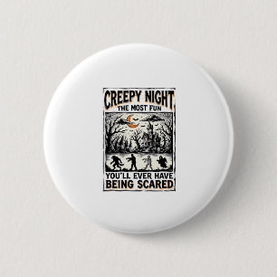 Vintage Halloween Scary Fun Horror Shirt Design_1 6 Cm Round Badge