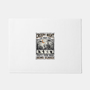 Vintage Halloween Scary Fun Horror Shirt Design_1 Doormat