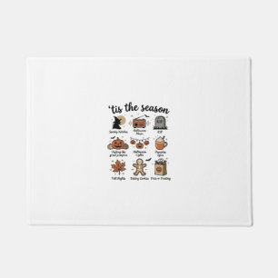 Vintage Halloween Season Checklist Shirt Design_1 Doormat