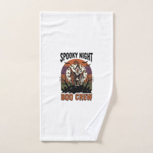 Vintage Halloween Shirt Boo Night Haunted House Ar Hand Towel