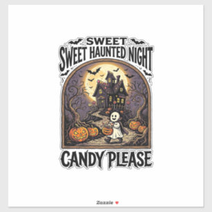 Vintage Halloween Shirt Candy Night Haunted House_