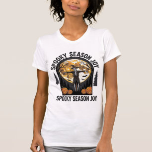 Vintage Halloween Shirt with Scarecrow Moon Art_1