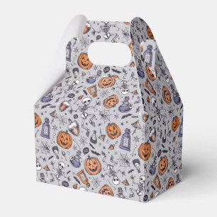 Vintage Halloween Skeleton and Potions Pattern Favour Box