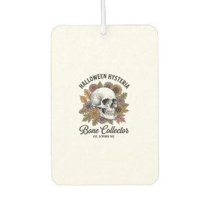Vintage Halloween Skull Bone Collector Shirt Desig Car Air Freshener