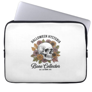 Vintage Halloween Skull Bone Collector Shirt Desig Laptop Sleeve