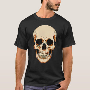 Vintage Halloween Skull Vector Design T-Shirt