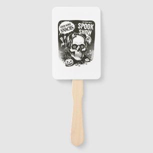 Vintage Halloween Spook Show Hand Fan
