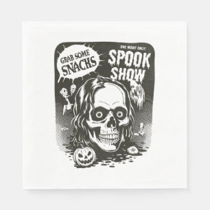 Vintage Halloween Spook Show Napkin