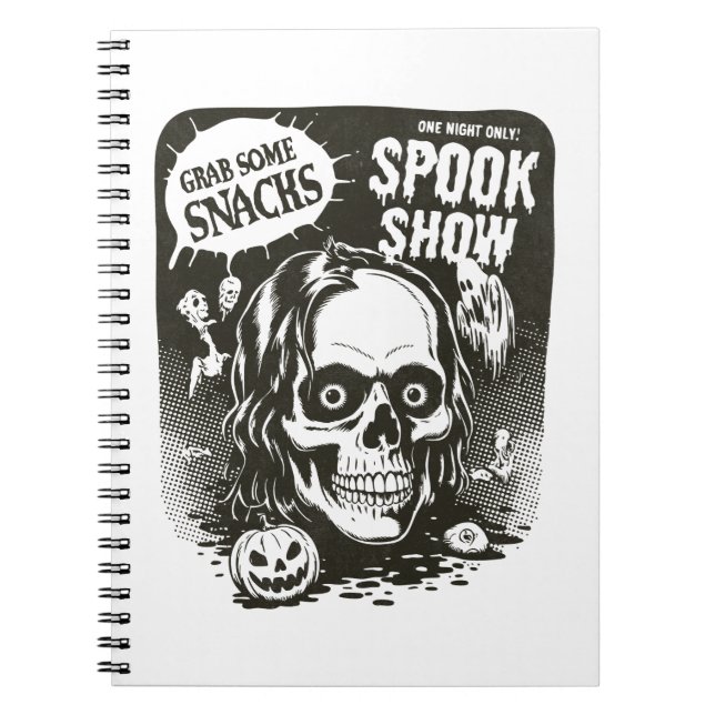 Vintage Halloween Spook Show Notebook (Front)