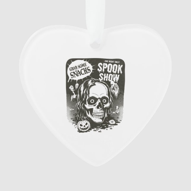 Vintage Halloween Spook Show Ornament (Front)