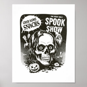 Vintage Halloween Spook Show Poster