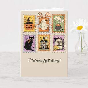 Vintage Halloween Stamp — Spooky Season Card