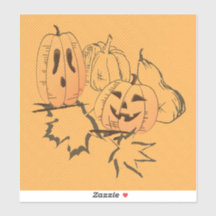 Vintage Halloween Sticker