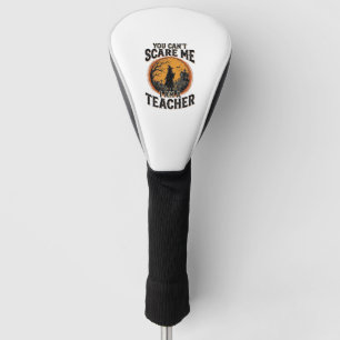 Vintage Halloween Teacher Scary School Shirt Desig Golf Head Cover