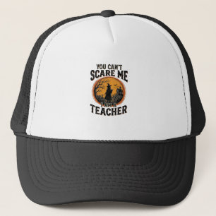 Vintage Halloween Teacher Scary School Shirt Desig Trucker Hat