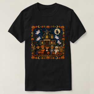 Vintage Halloween Teddy Bear Spooky Trick or Treat T-Shirt