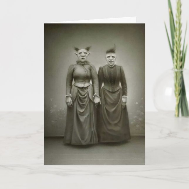 Vintage Halloween - The Gruesome Twosome, Card (Front)