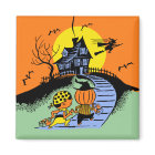 Vintage Halloween Trick Or Treat Kids Sticker