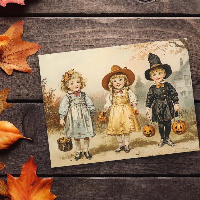 Vintage Halloween Trick or Treat  Postcard (Creator Uploaded)