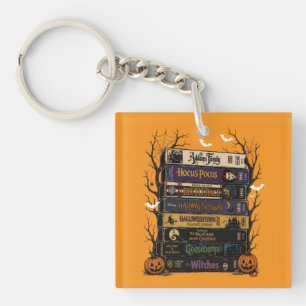 Vintage Halloween VHS, Retro Horror Spooky Season Key Ring