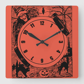 Vintage Halloween Wall Clock