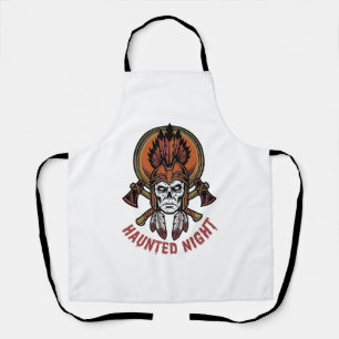 Vintage Halloween Warrior Engraving Graphic for Wh Apron