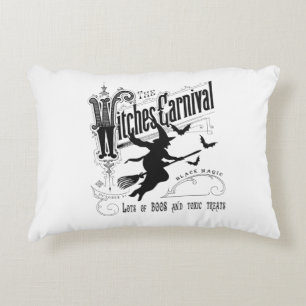 Vintage Halloween Witch Decorative Cushion