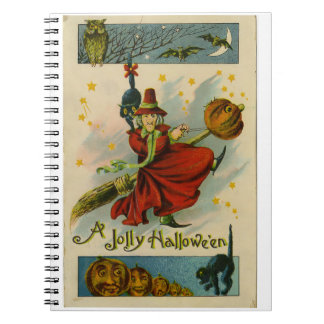 Vintage Halloween Witch  Notebook