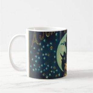 Vintage Halloween Witch Poster Coffee Mug