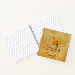Vintage Halloween Witch Spiral Notebook