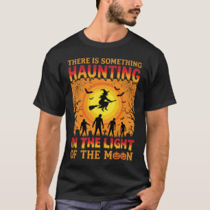 Vintage Halloween Witch Zombie Moon T-Shirt