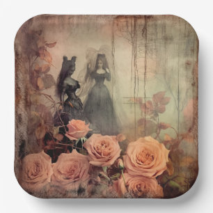 Vintage Halloween Witchcraft (10) Paper Plate