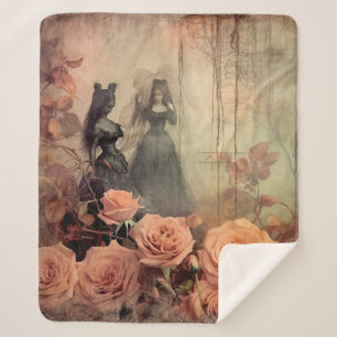 Vintage Halloween Witchcraft (10) Sherpa Blanket