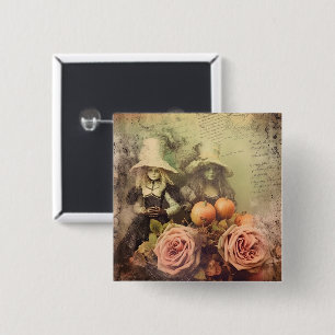 Vintage Halloween Witchcraft (1) 15 Cm Square Badge