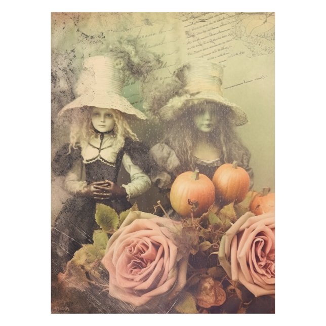 Vintage Halloween Witchcraft (1) Tablecloth (Front)