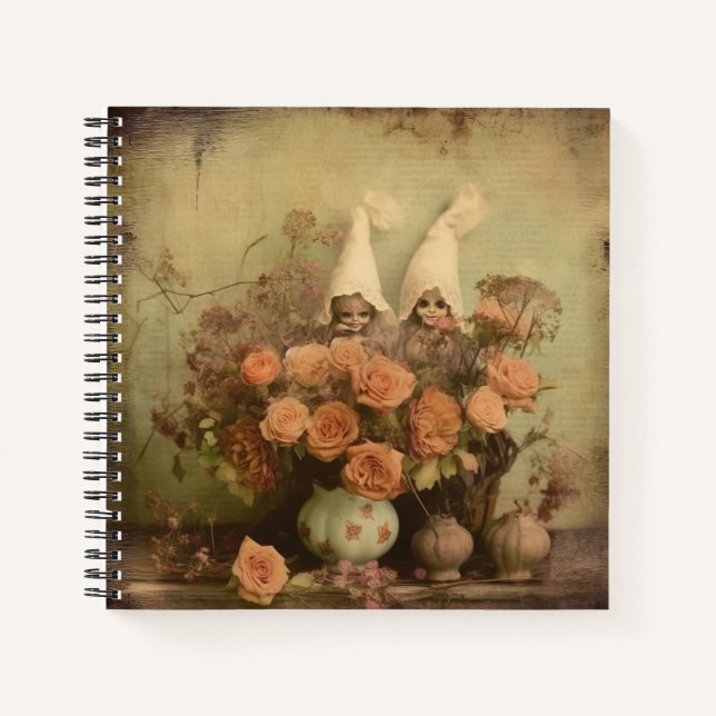 Vintage Halloween Witchcraft (2) Notebook (Front)