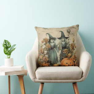 Vintage Halloween Witchcraft (6) Cushion