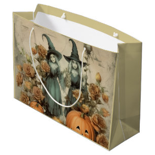 Vintage Halloween Witchcraft (6) Large Gift Bag