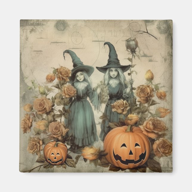 Vintage Halloween Witchcraft (6) Magnet (Front)