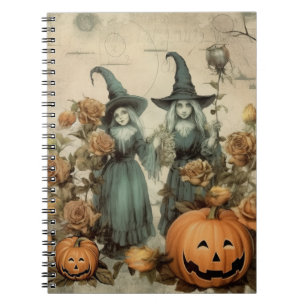 Vintage Halloween Witchcraft (6) Notebook