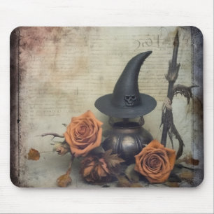 Vintage Halloween Witchcraft (8) Mouse Pad