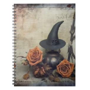 Vintage Halloween Witchcraft (8) Notebook