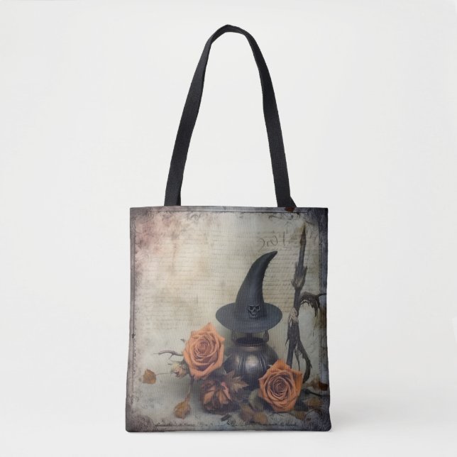 Vintage Halloween Witchcraft (8) Tote Bag (Front)
