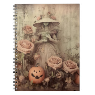 Vintage Halloween Witchcraft (9) Notebook